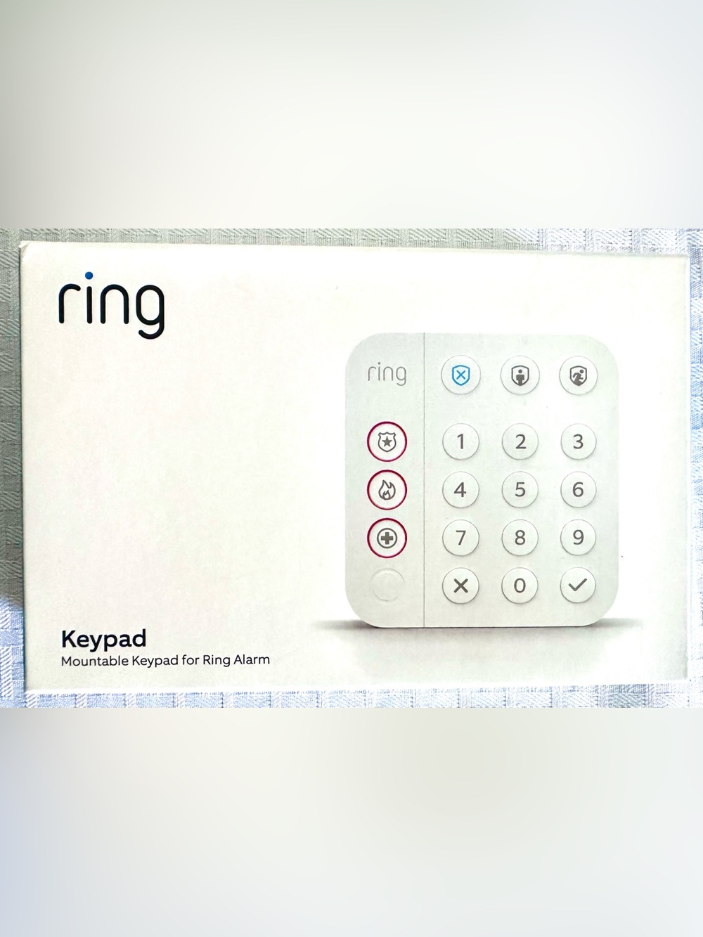 Ring Alarm Keypad 2nd Gen Z-Wave Wireless Security Keypad White 4AK1SZ